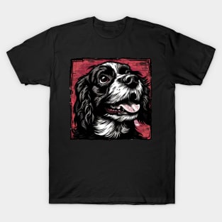 Retro Art English Cocker Spaniel Dog Lover T-Shirt